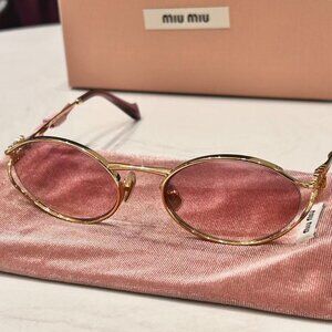 Miu Miu full-rimmed thin temple sunglasses